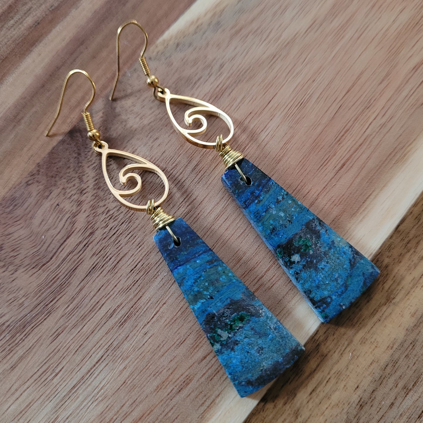 Azurite Malachite Earrings