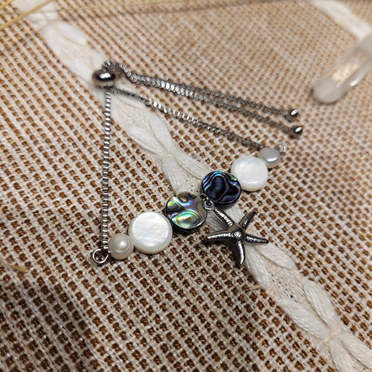 Starfish Beach Mixed Crystal Bracelet