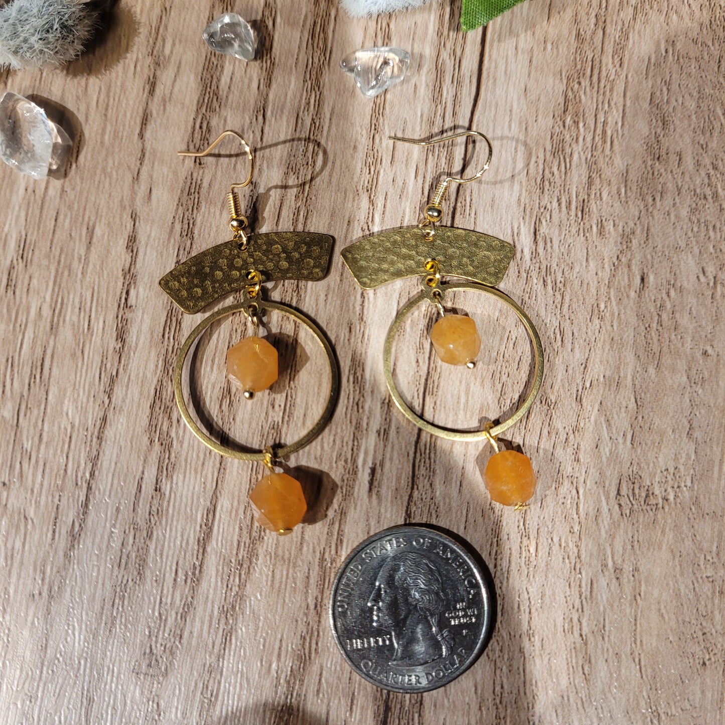 Orange Aventurine Earrings