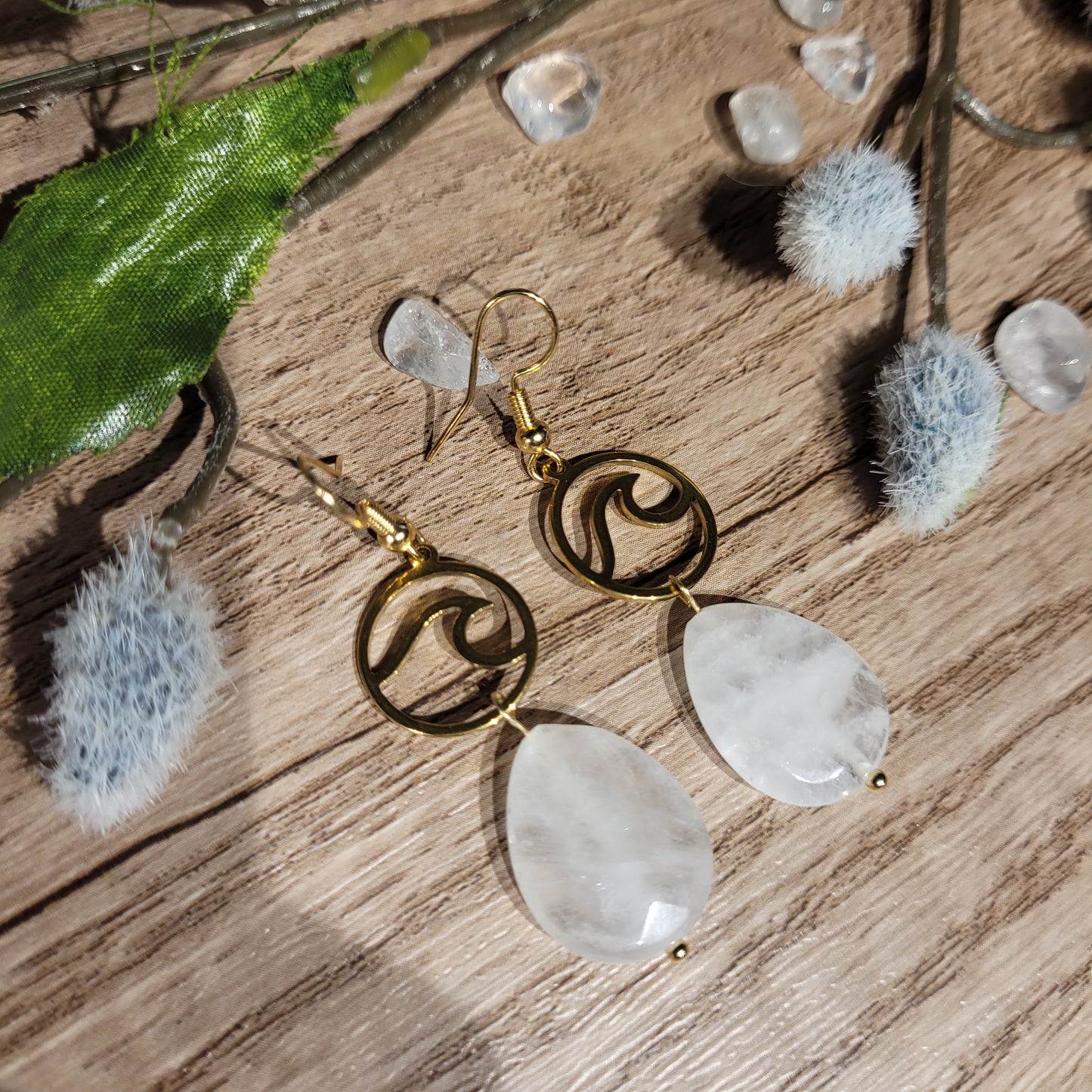 Clear Quartz Earrings