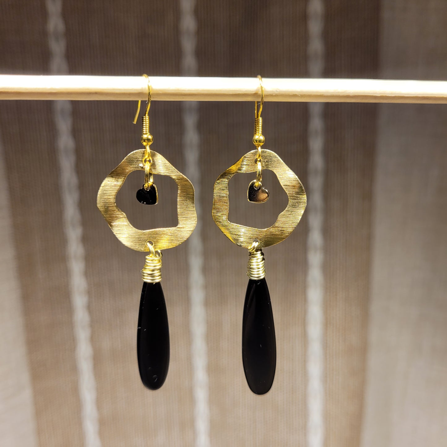 Black Obsidian Earrings