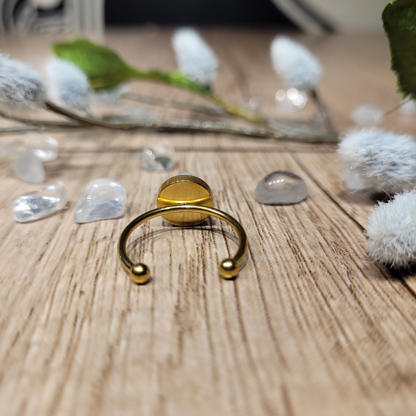 Rainbow Moonstone Ring