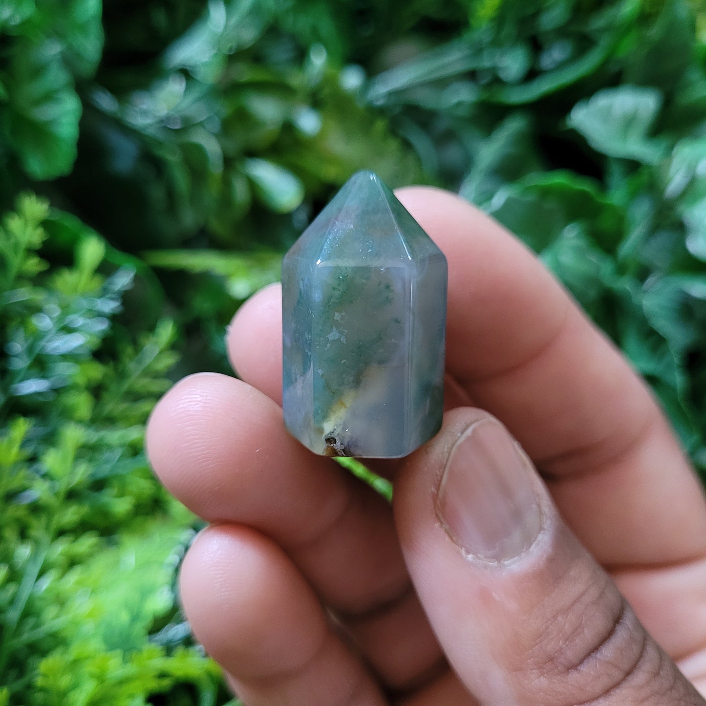 Moss Agate Mini Tower