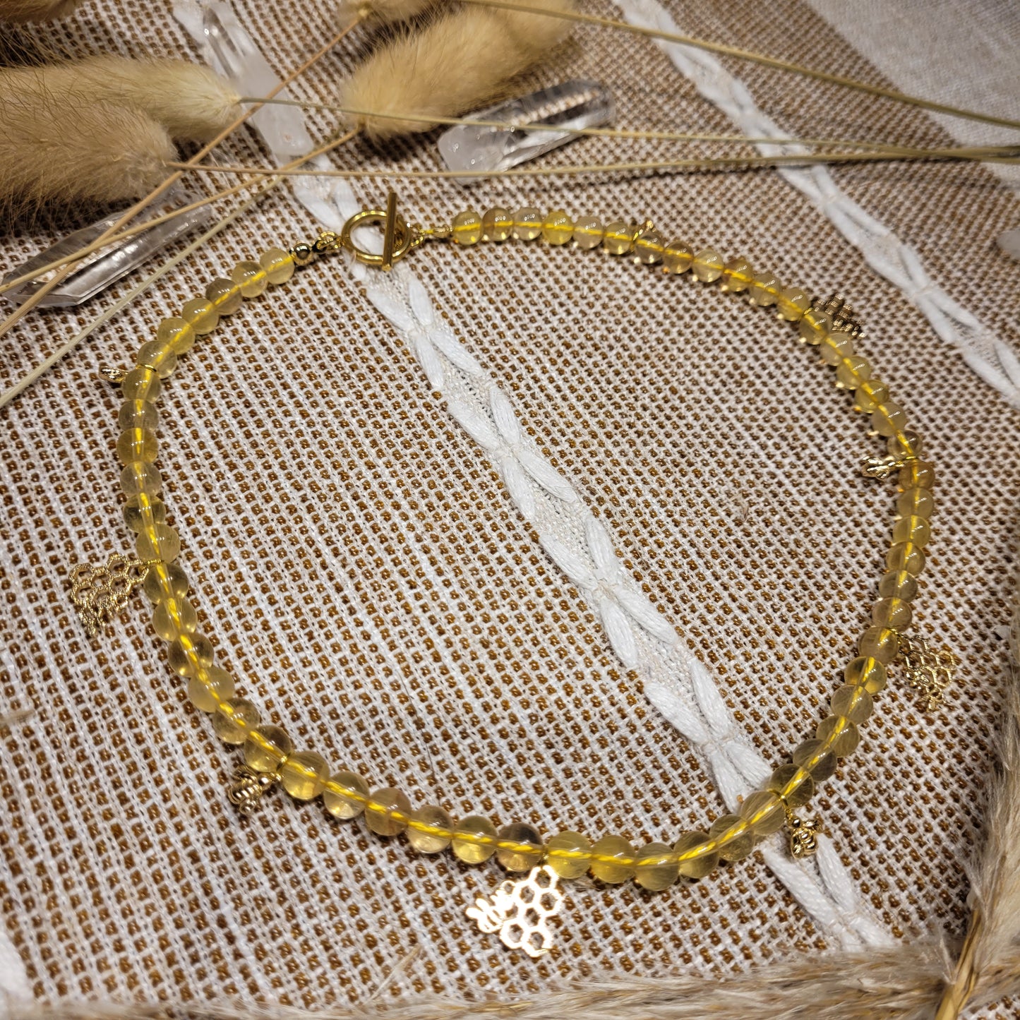 Yellow Fluorite Necklace