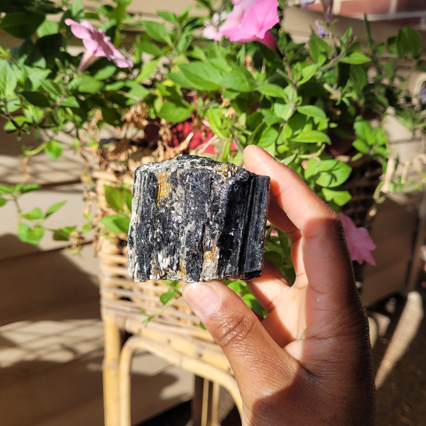 Black Tourmaline Crystal Chunk