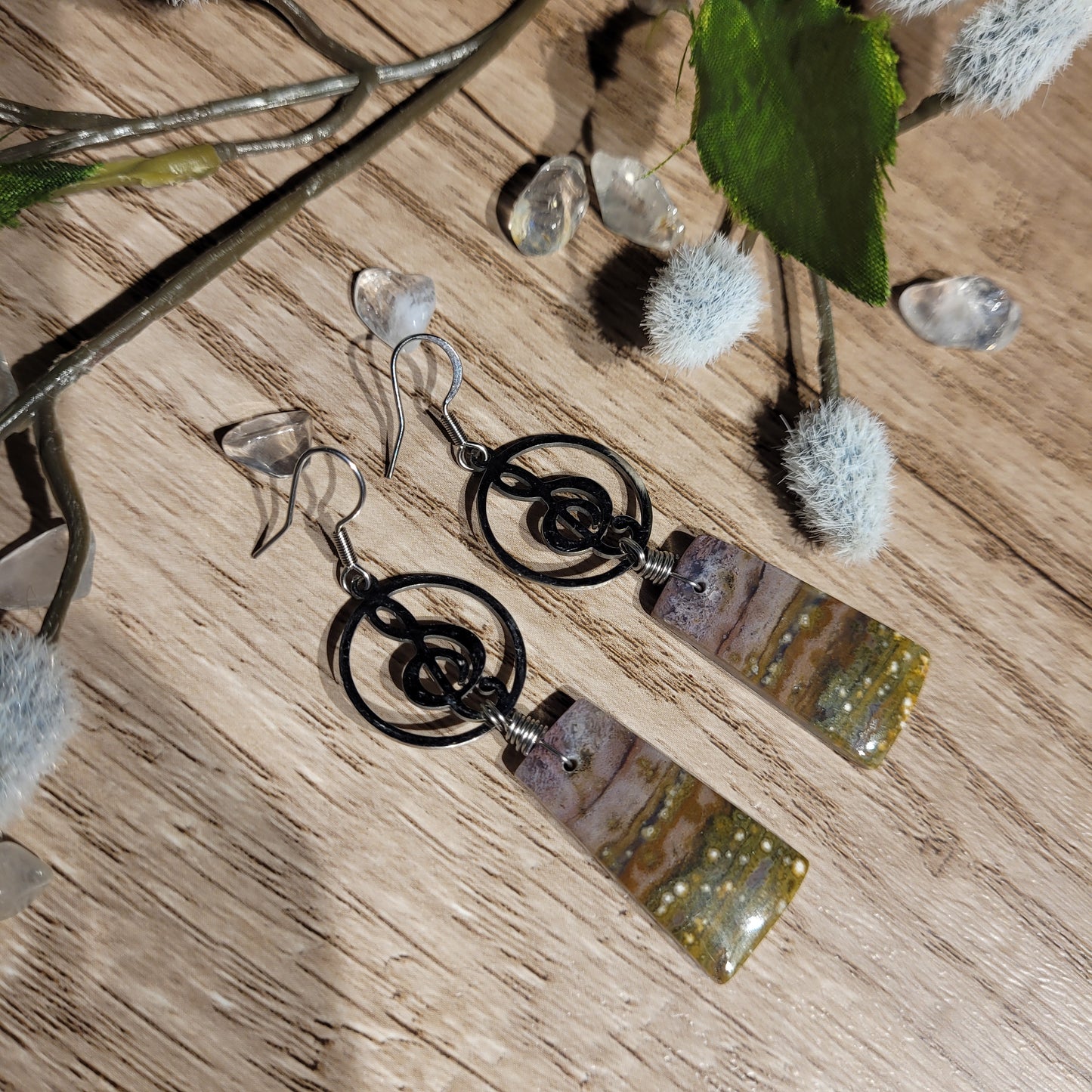 Ocean Jasper Earrings