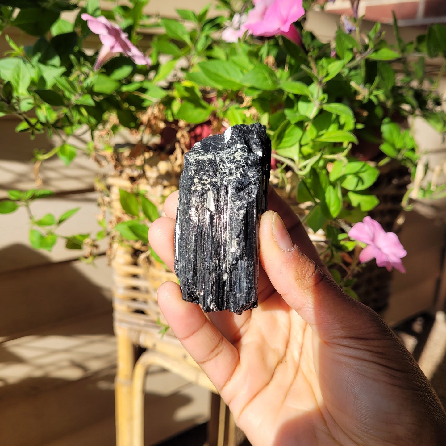 Black Tourmaline Crystal Chunk