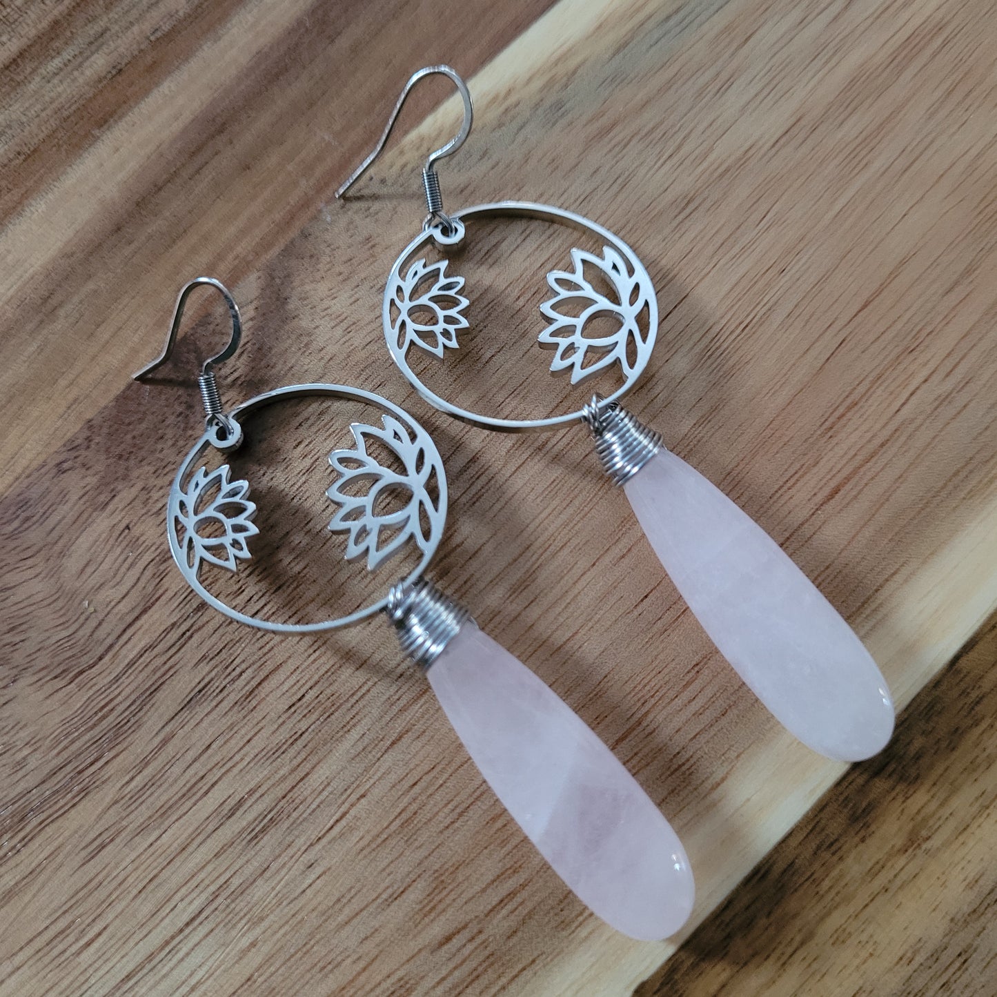 Rose Quartz Earrings