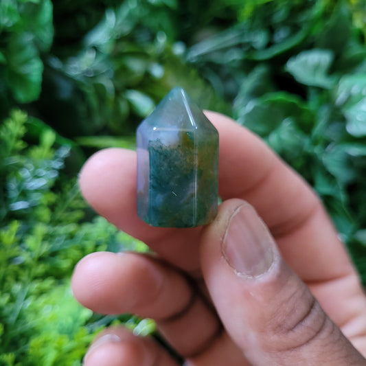 Moss Agate Mini Tower