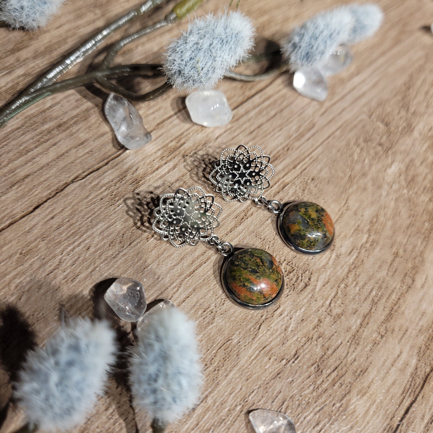 Unakite Earrings