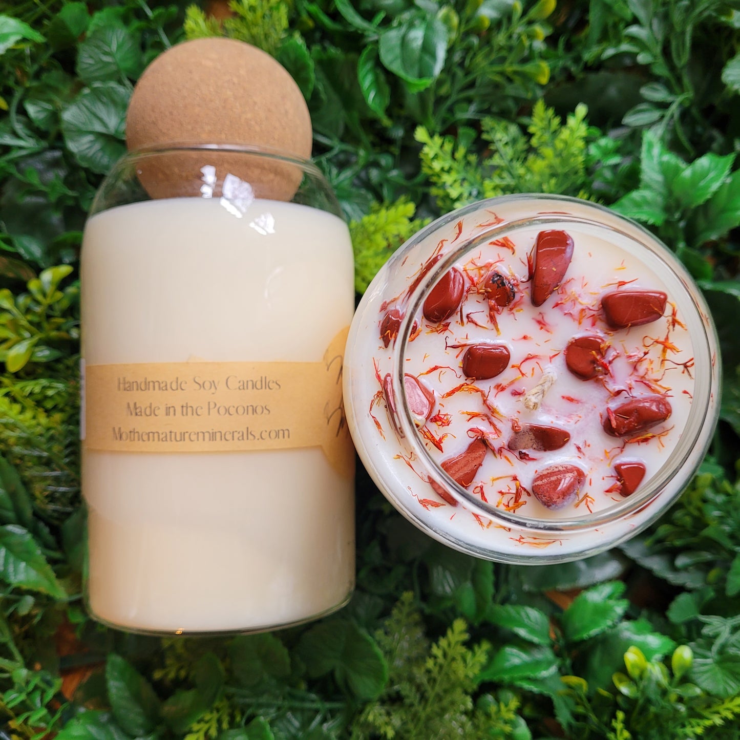 Black Violet and Saffron Candle