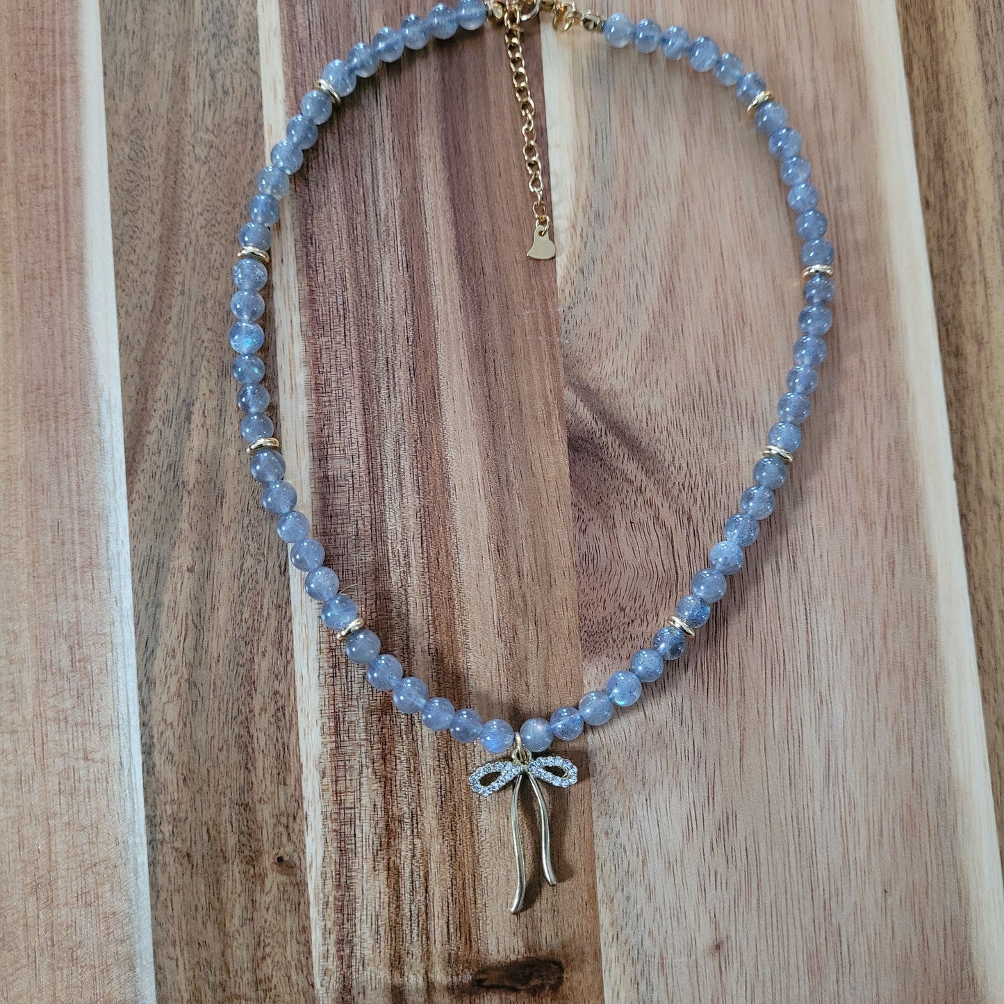 Labradorite Bow Necklace