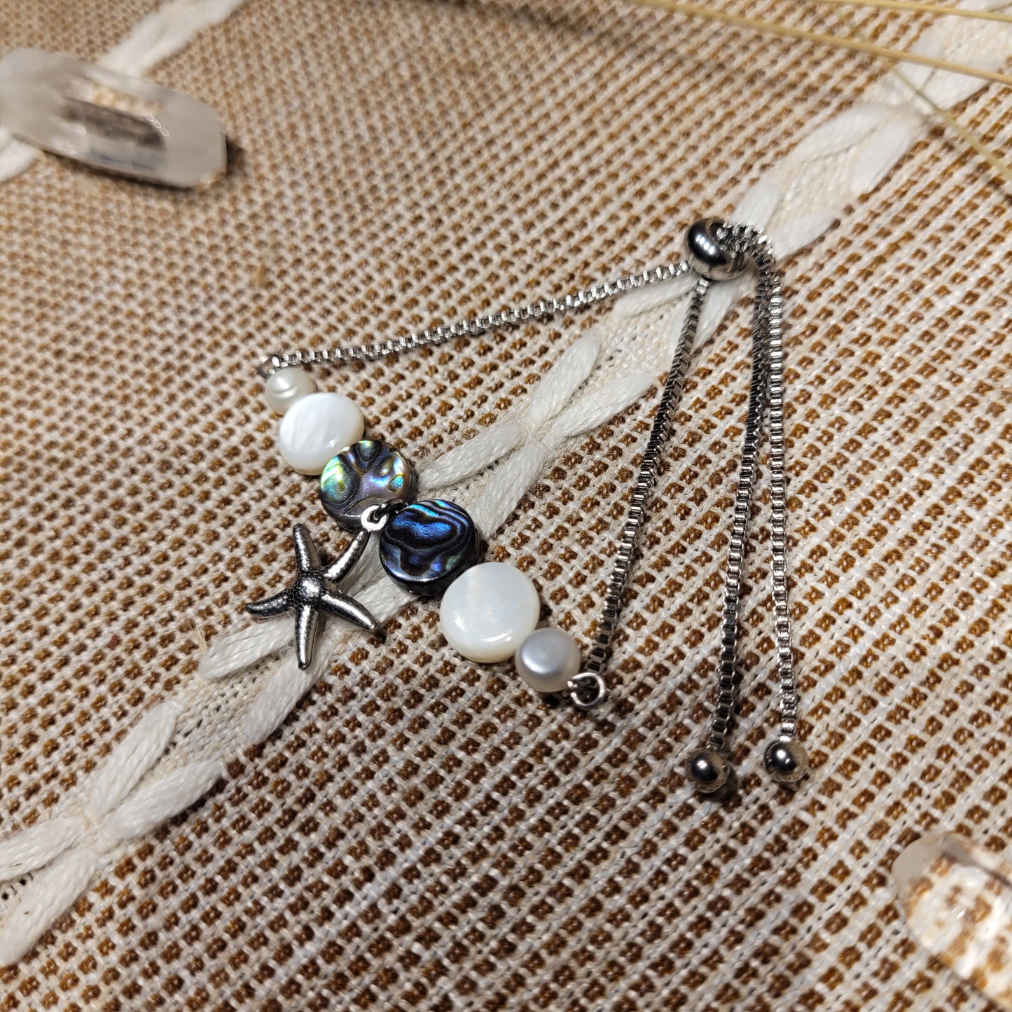 Starfish Beach Mixed Crystal Bracelet