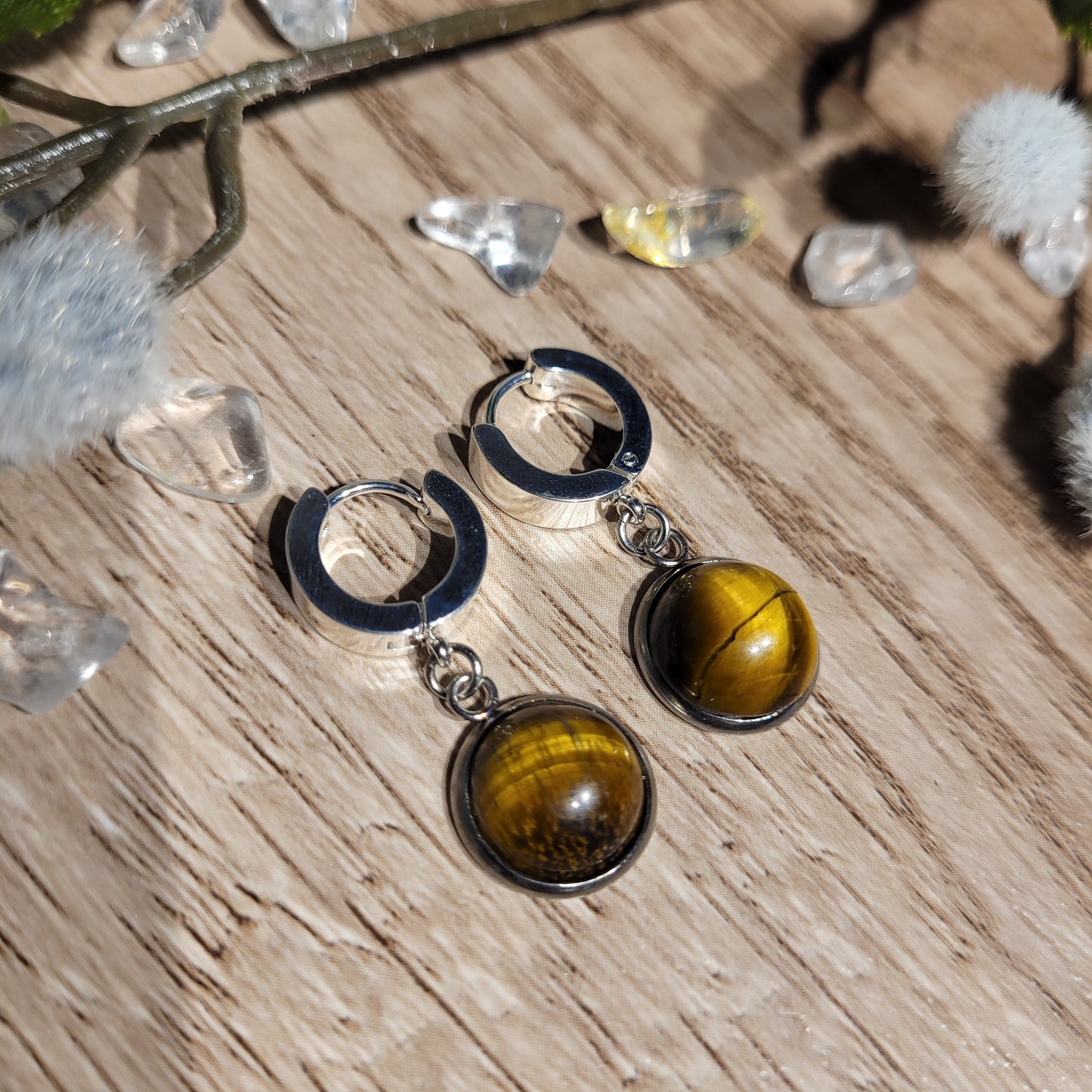 Tigers Eye Earrings