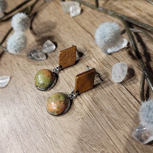 Unakite Earrings