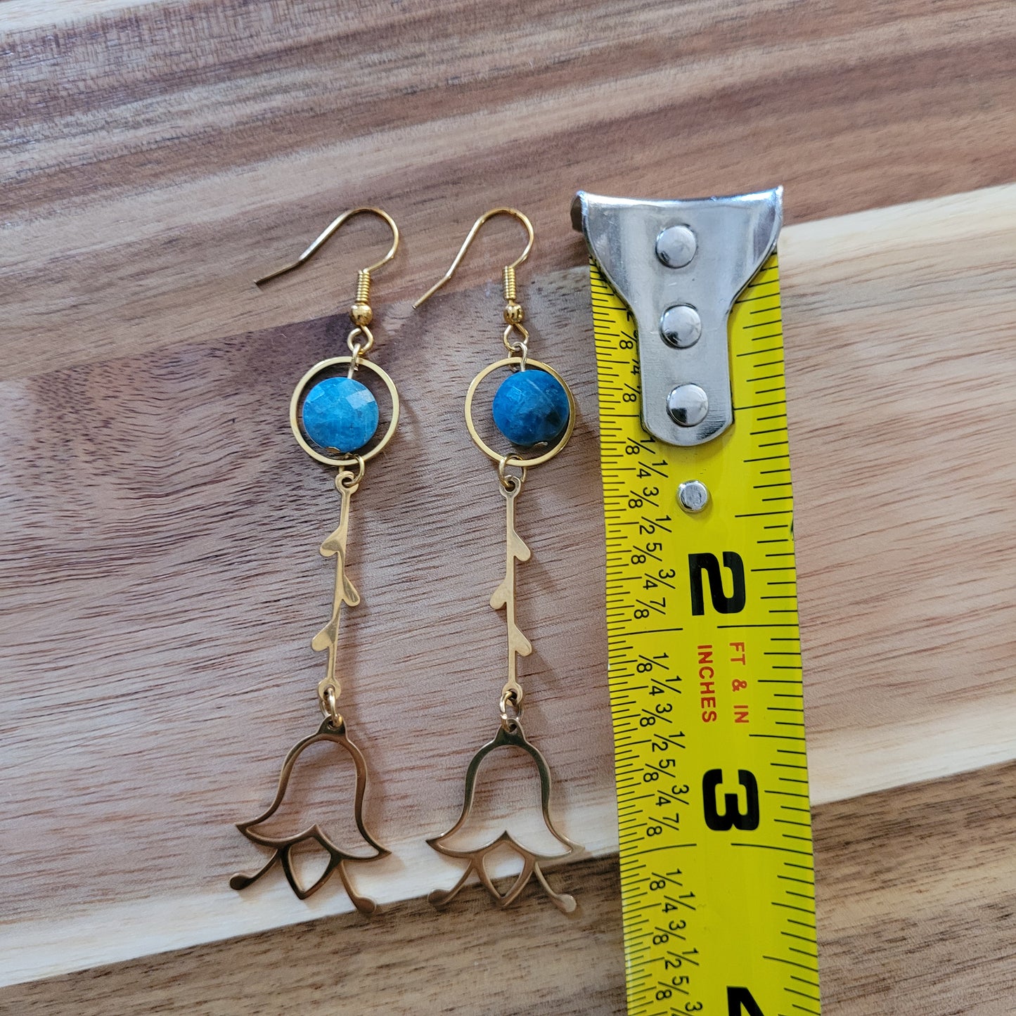 Blue Apatite Earrings