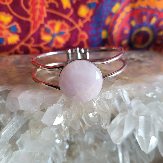 Rose Quartz Cuff Bracelet