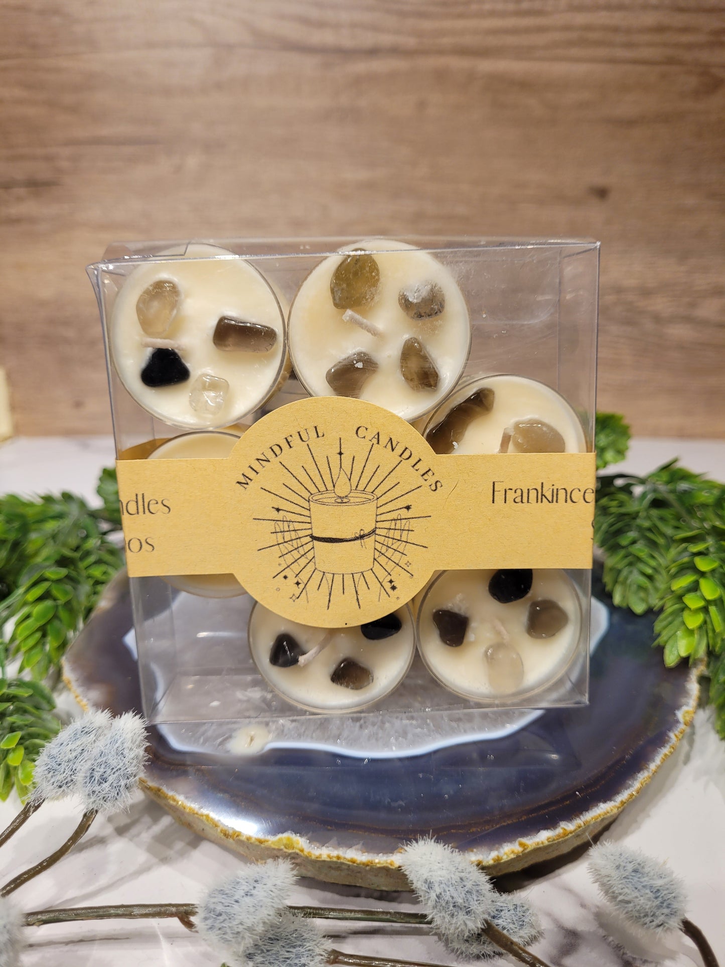 Frankincense and Mrryh Soy Tealight Candles