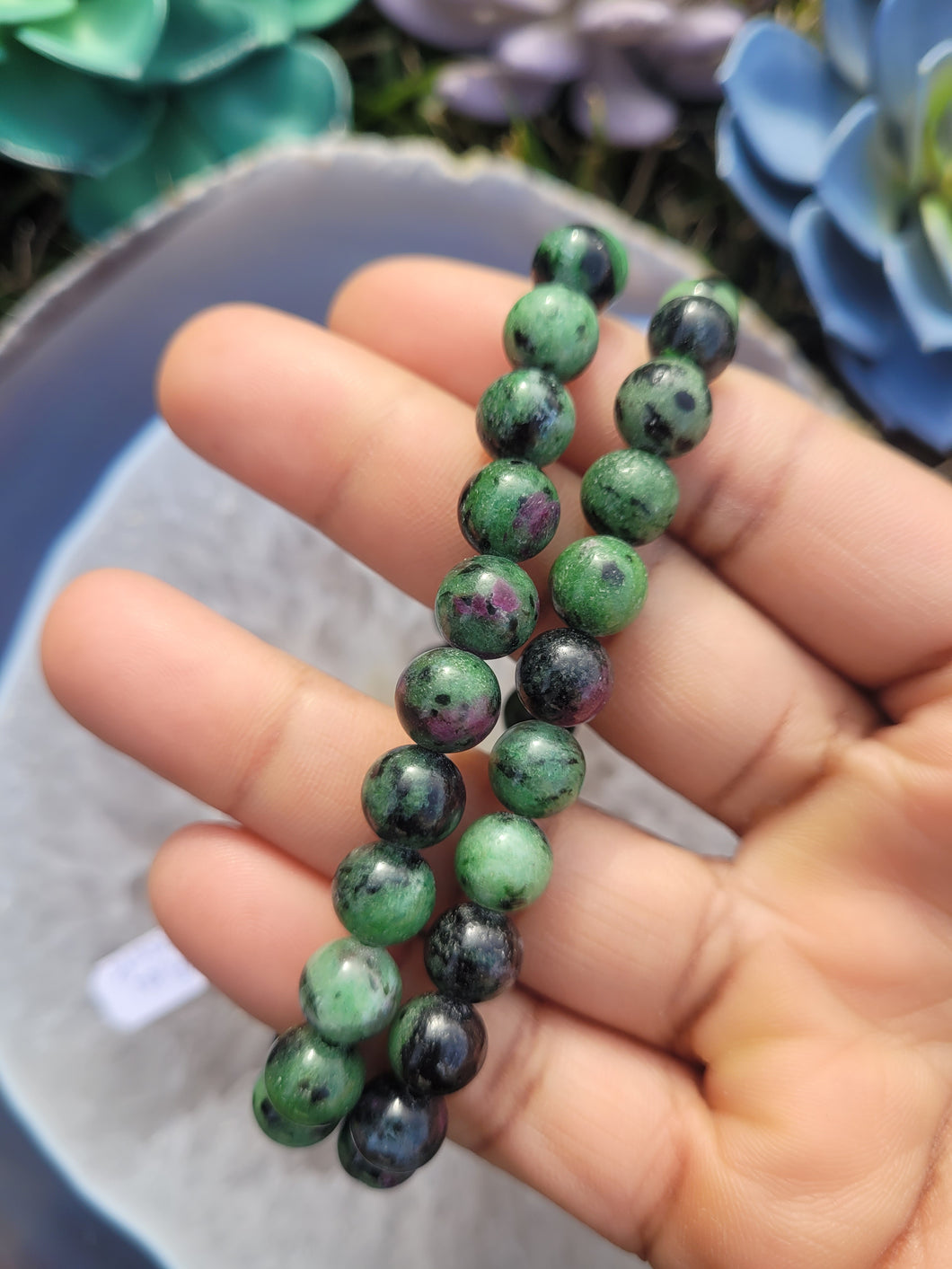 Ruby Zoisite Bracelet