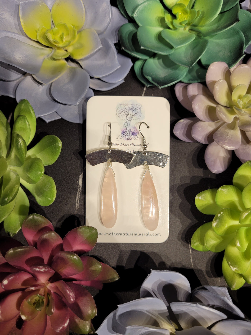 Rose Quartz Earrings