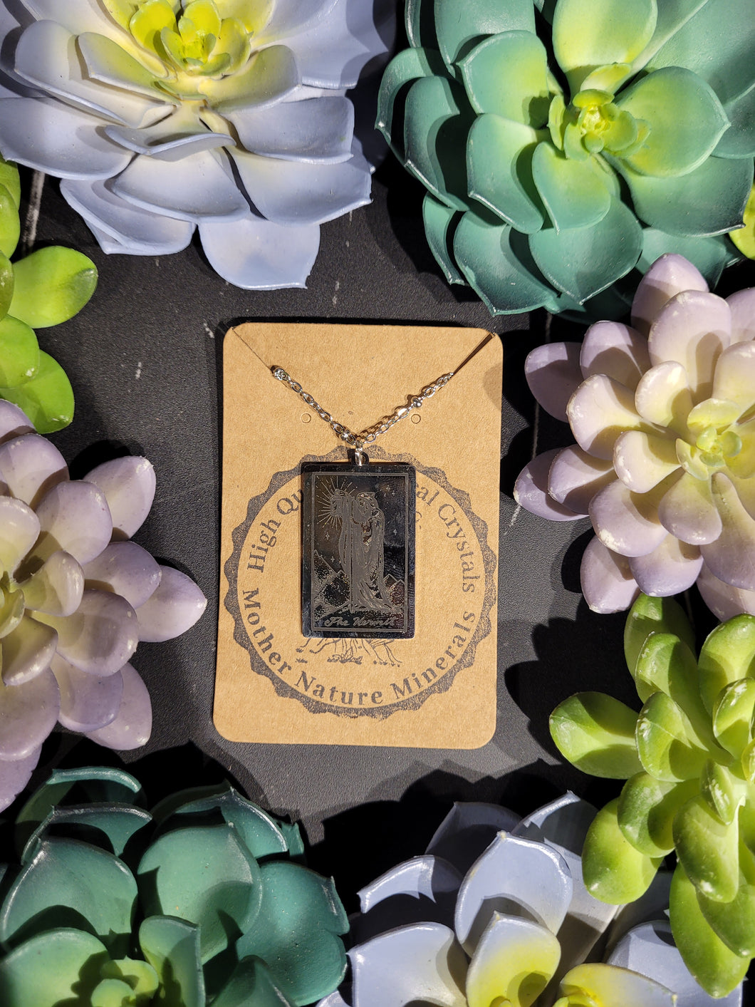 The Hermit Tarot Card Necklace