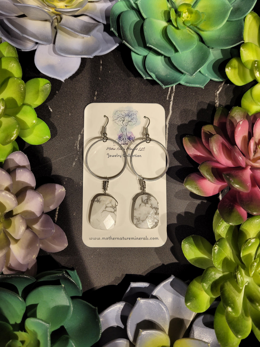 Howlite Earrings