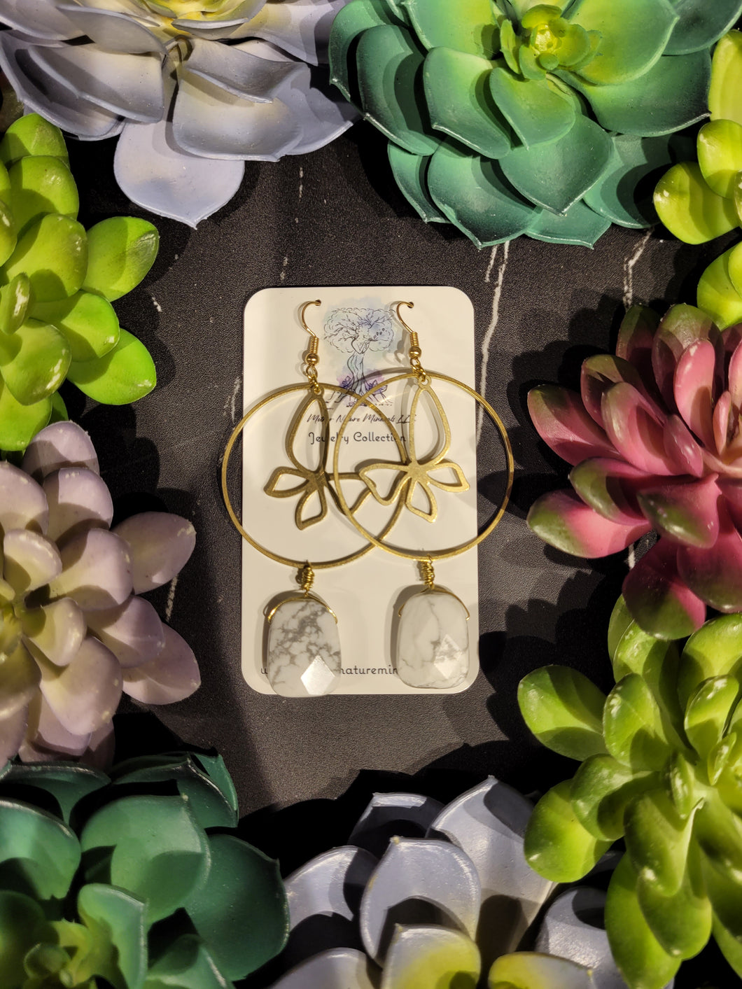 Howlite Earrings