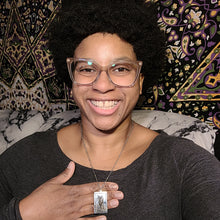 Load image into Gallery viewer, The Hermit Tarot Card Necklace
