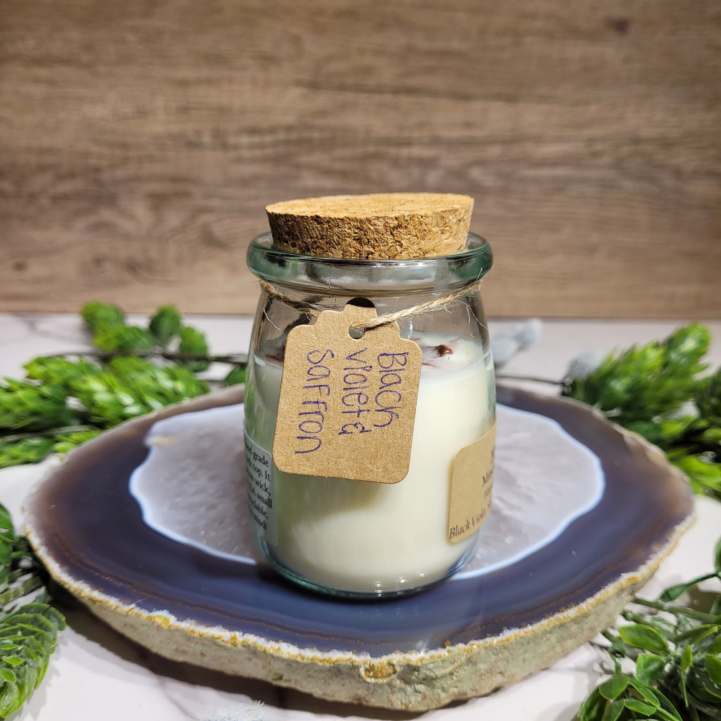 Black Violet and Saffron Soy Candle