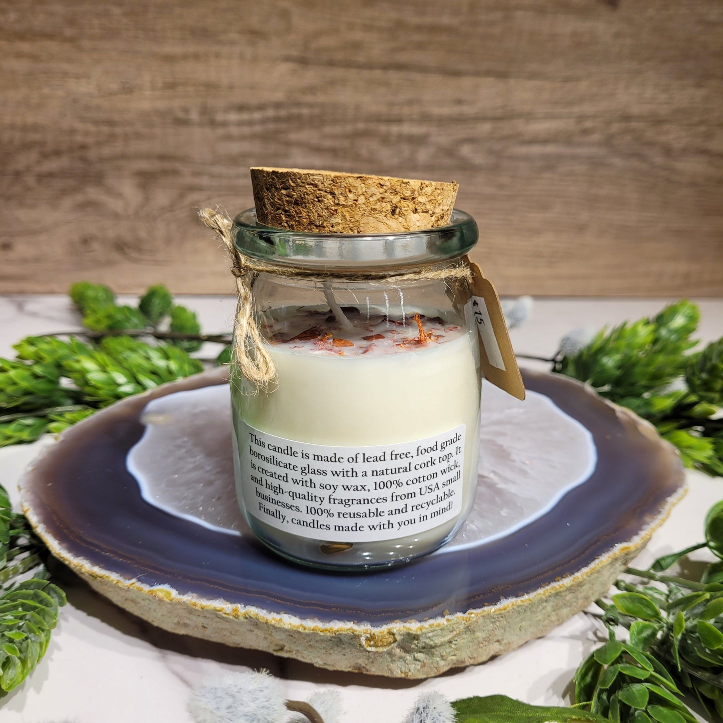 Black Violet and Saffron Soy Candle